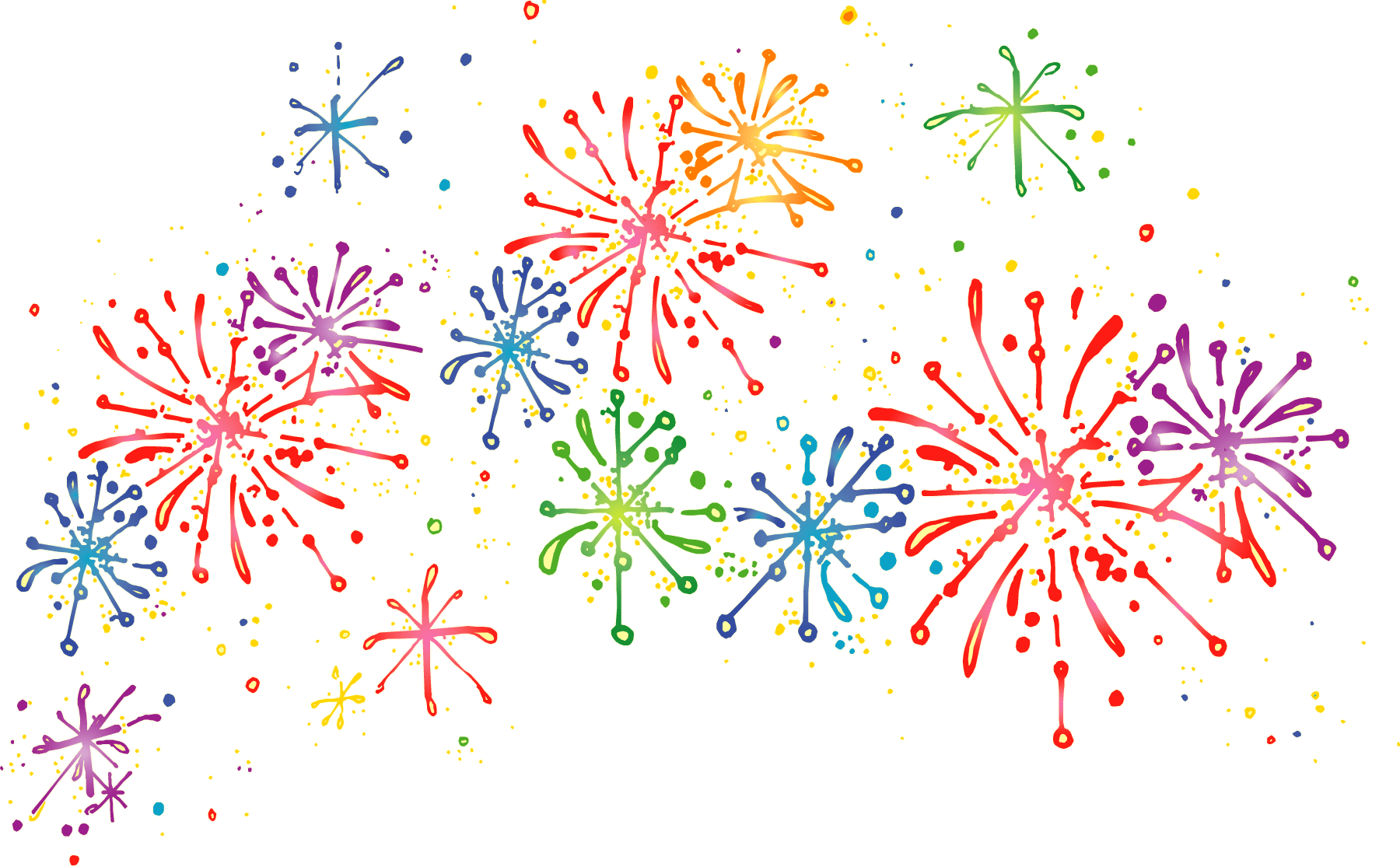 Cartoon Fireworks