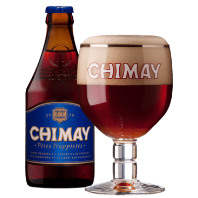 Chimay Blue With Glass