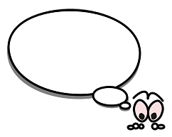 Speech Bubble Looking Down