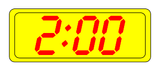 Digital Clock 2:00