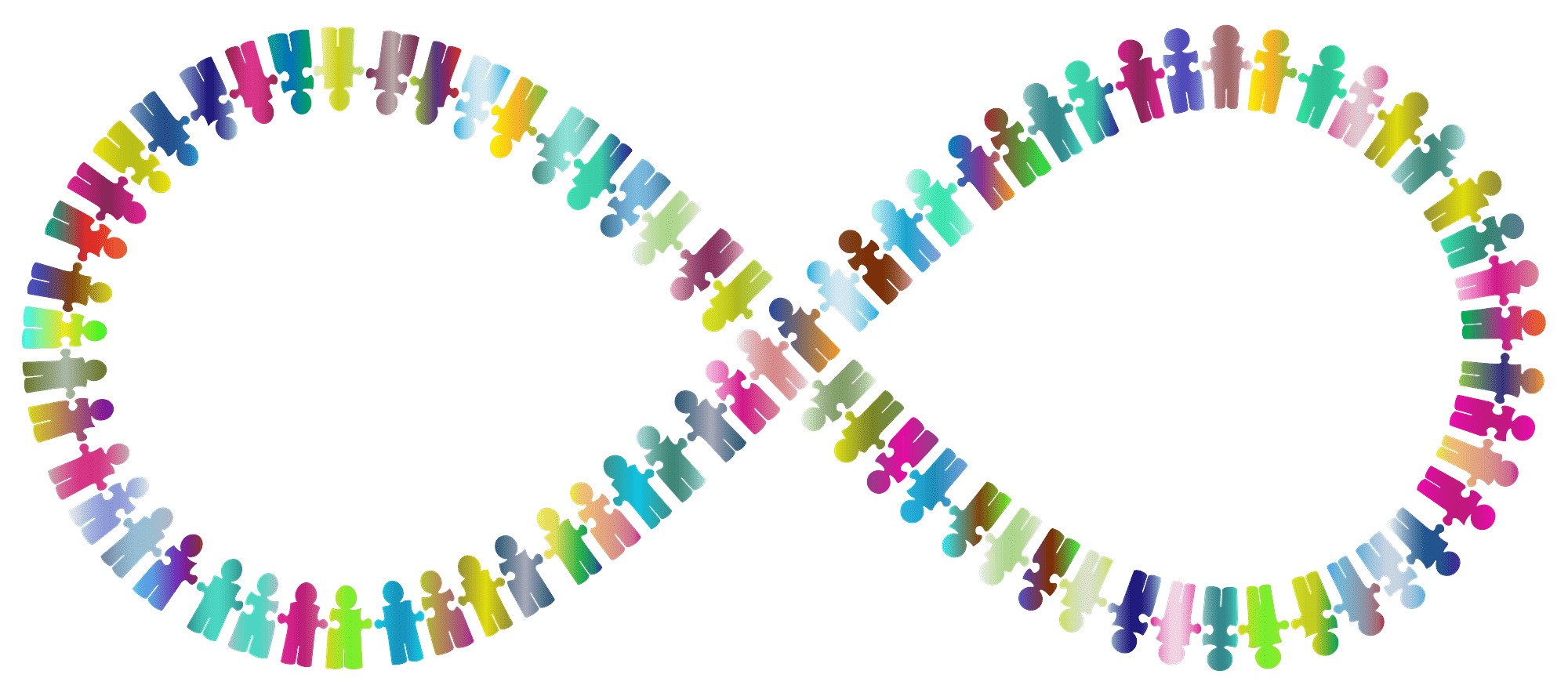 Coloured People Infinity Symbol