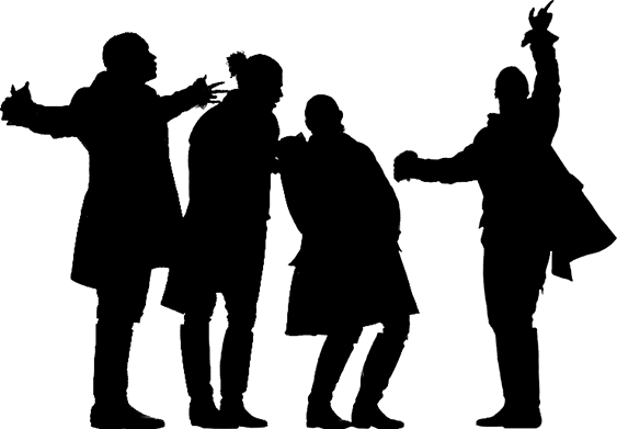 Hamilton Musical Silhouettes