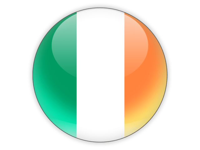 Irish Flag Circle Icon