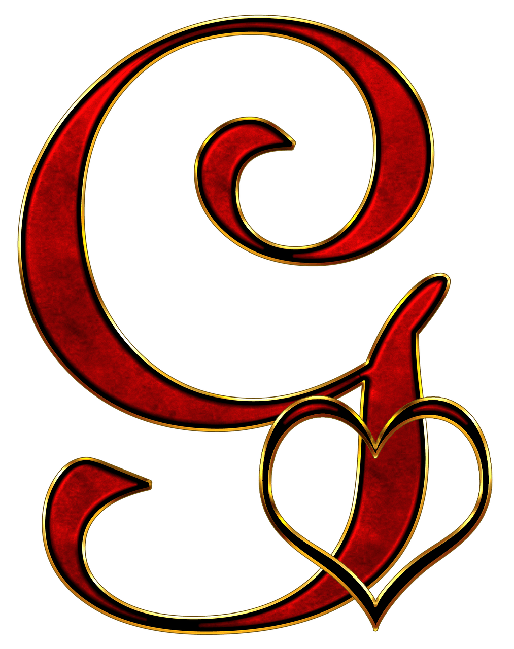 Valentine Capital Letter G