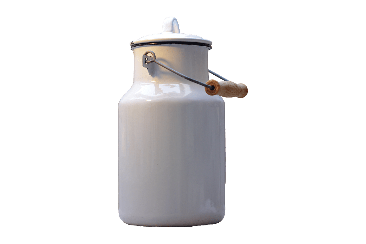 Milk Can Wooden Handle