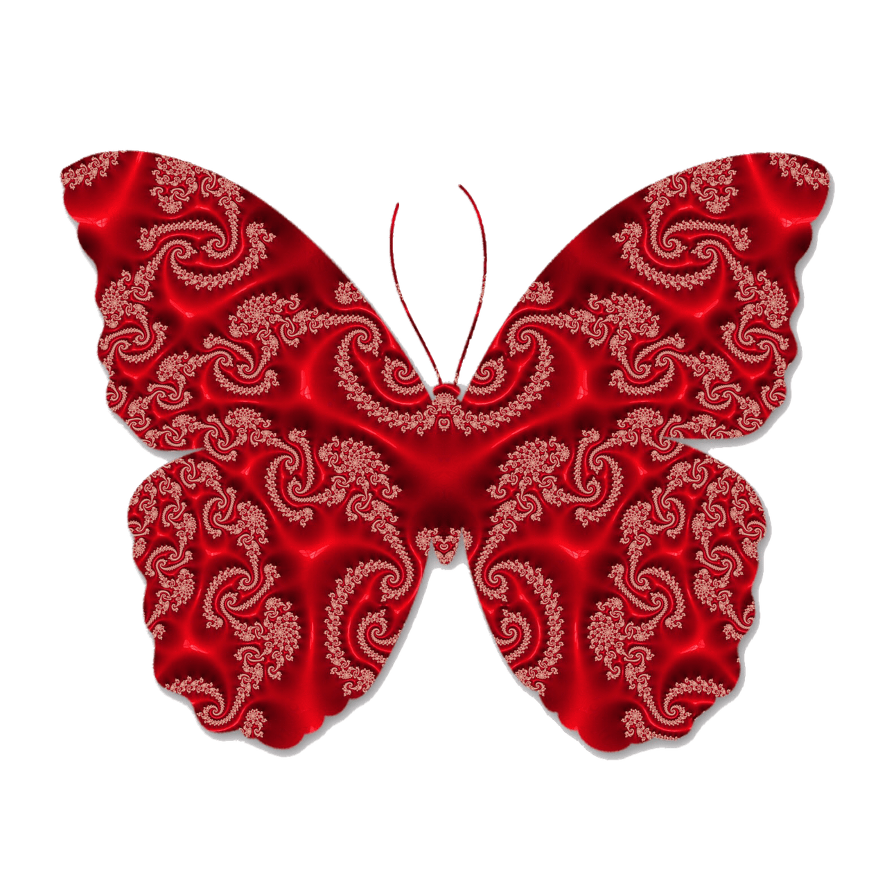 Butterfly Red Lace