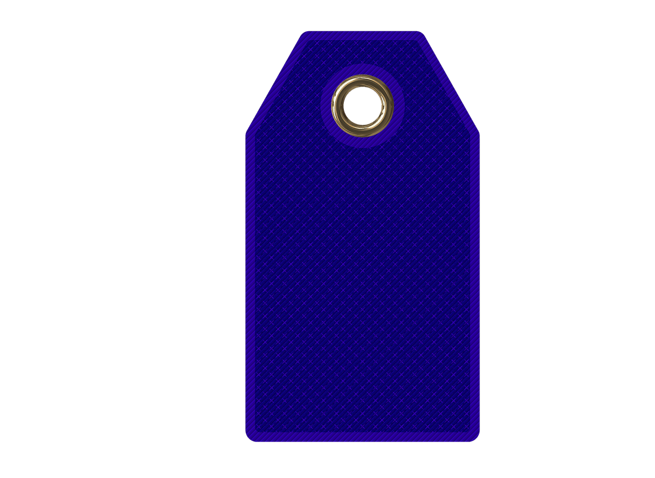 Price Tag Dark Blue