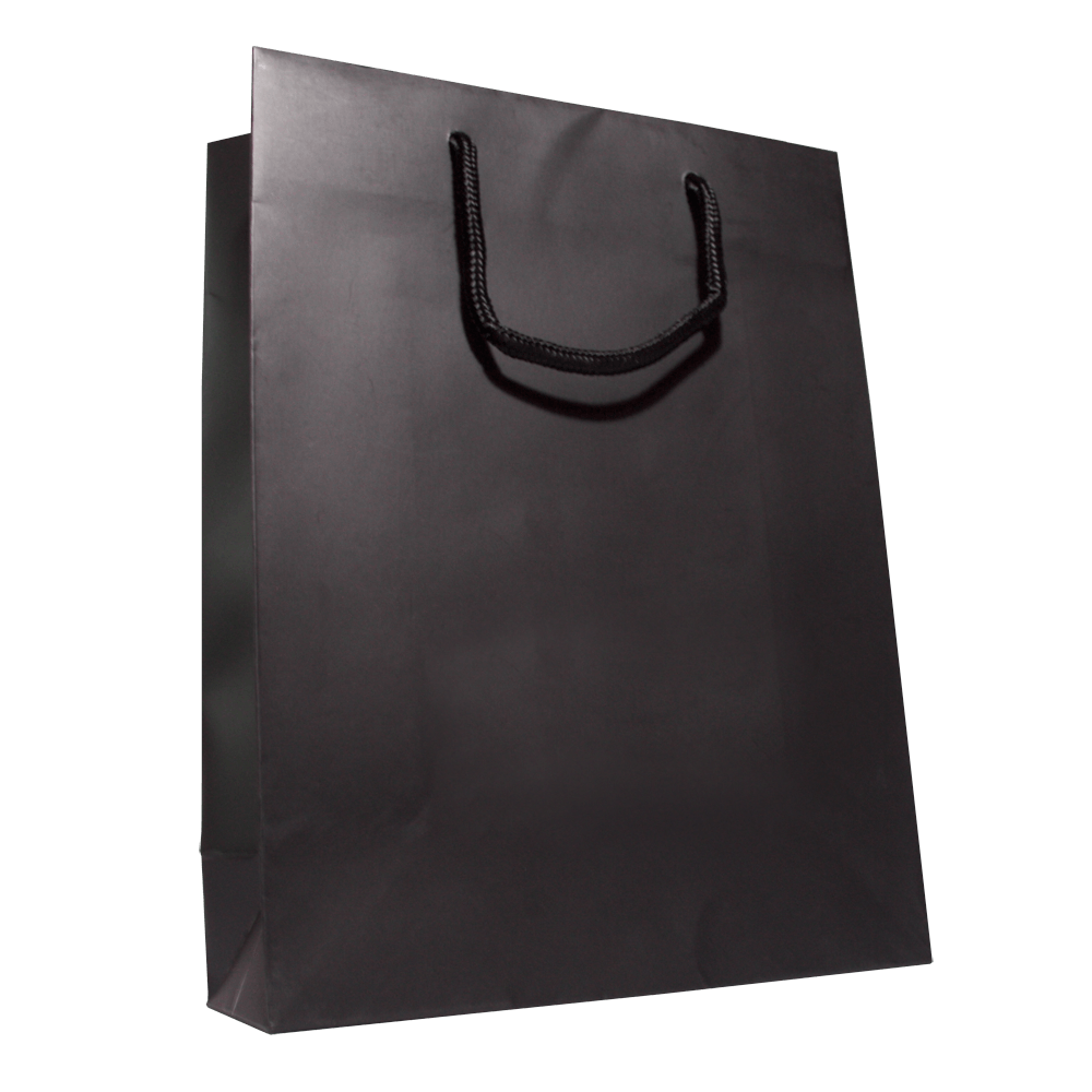 Plain Black Shopping Bag