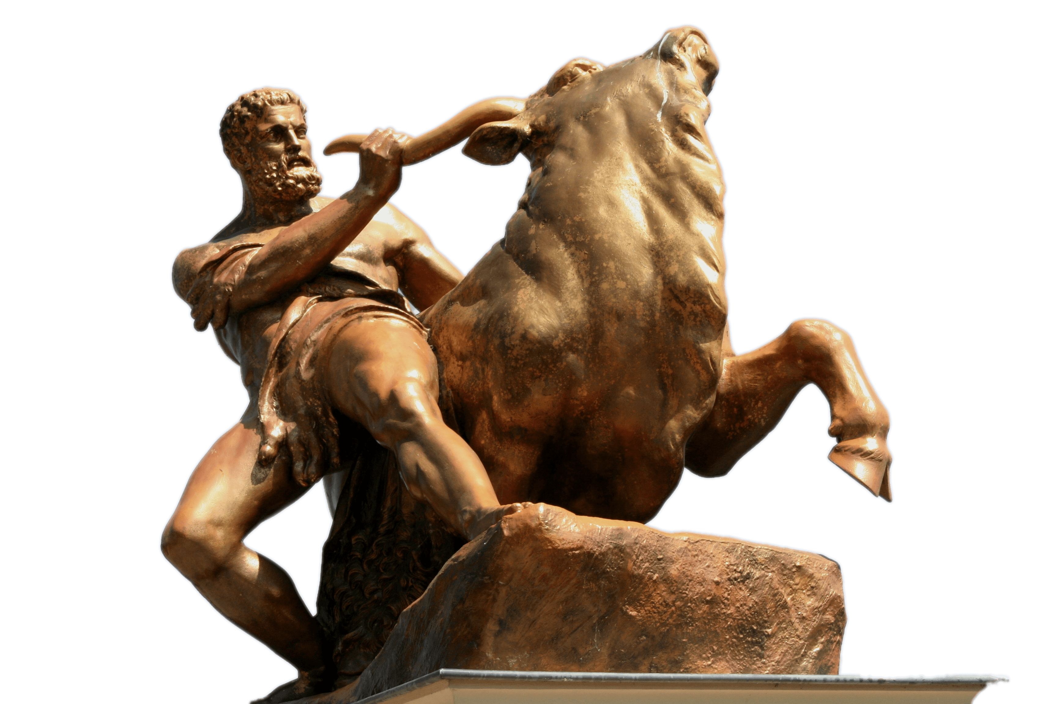 Heracles Fighting A Bull