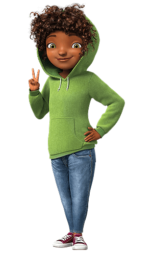 Home character Tip Tucci makes peace sign