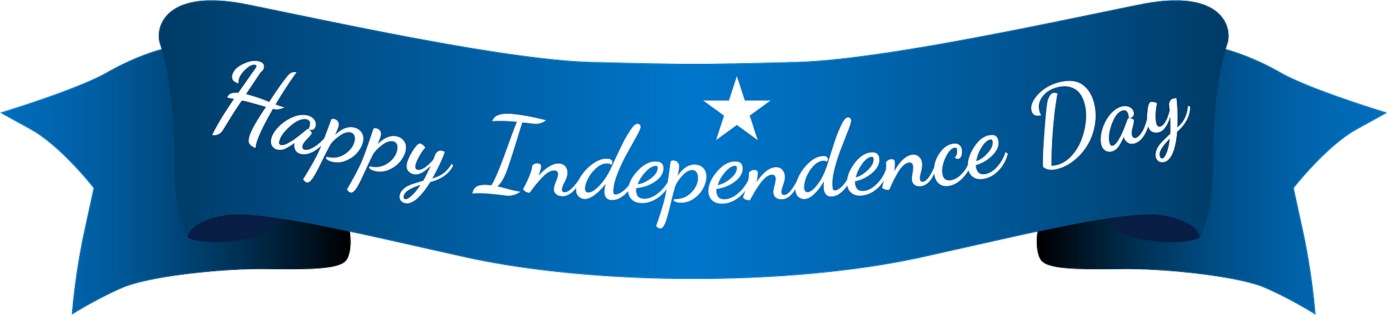 Happy Independence Day blue banner