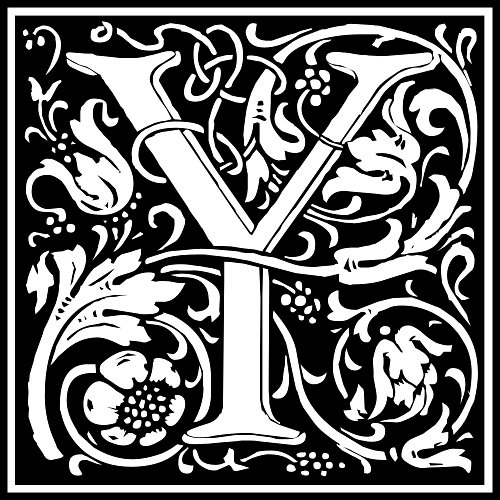 Decorated Letter Y