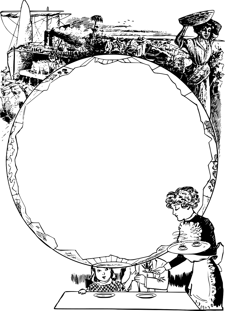 Large Round Empty Background