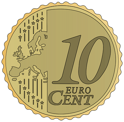 Coin 10 Euro Cent Clipart