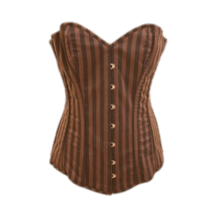 Brown Striped Corset