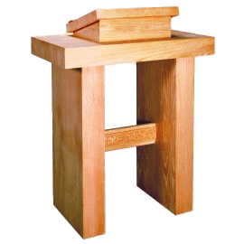 Clear Wooden Pulpit