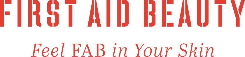First Aid Beauty logo and slogan