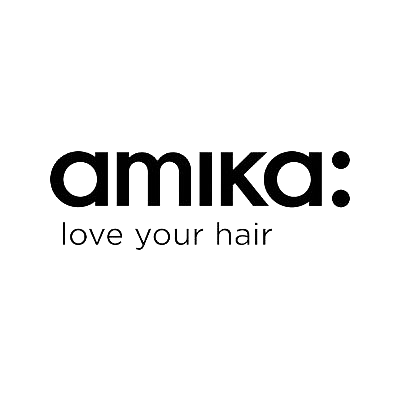 Amika logo and slogan