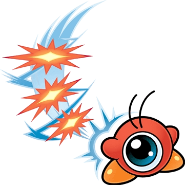 Kirby Waddle Doo Showing His Powers