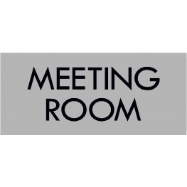 Grey Meeting Room Sign