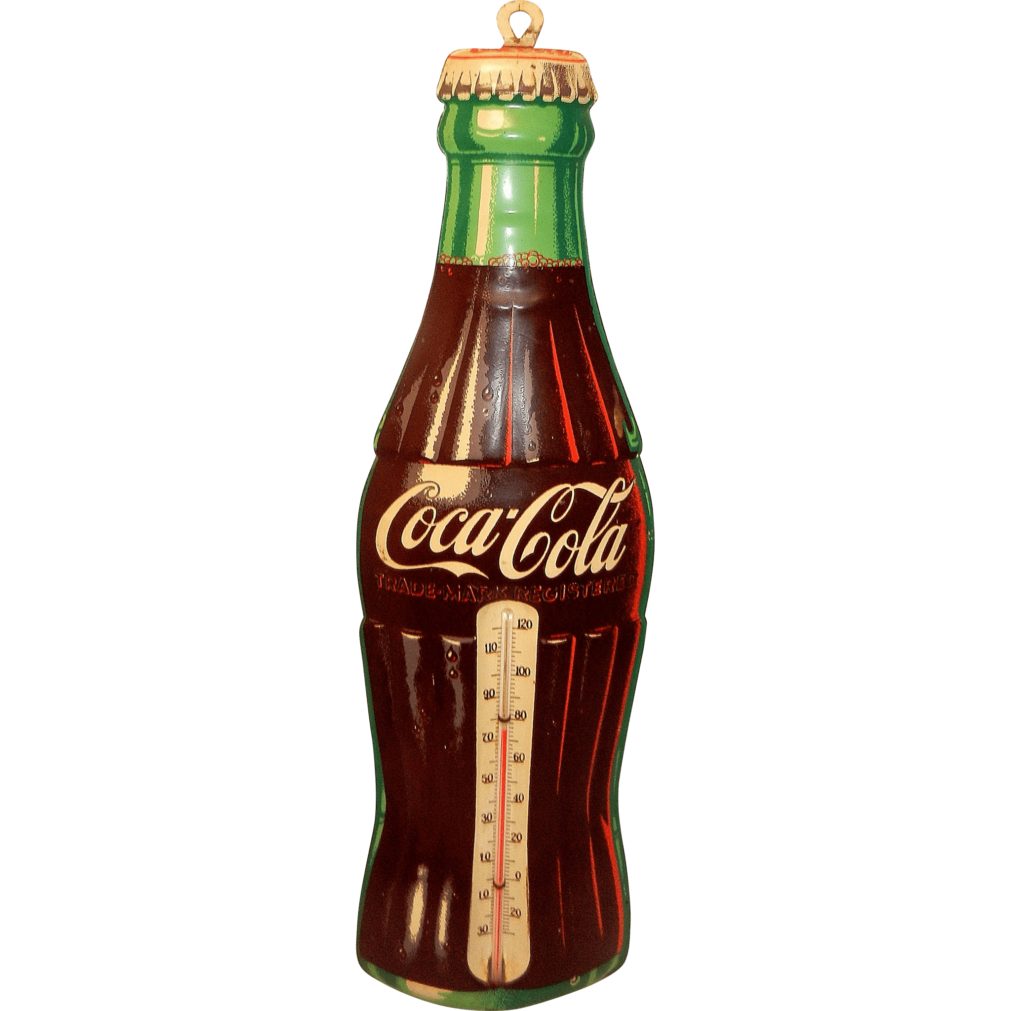 Vintage Coca Cola Tin Thermometer