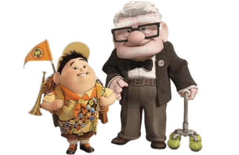 Carl and Russell Smiling