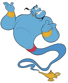 Genie Coming Out Of the Lamp