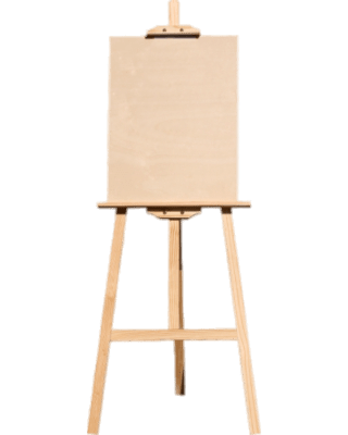 Blank Canvas on Easel