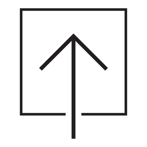 Upload Arrow In Square Button