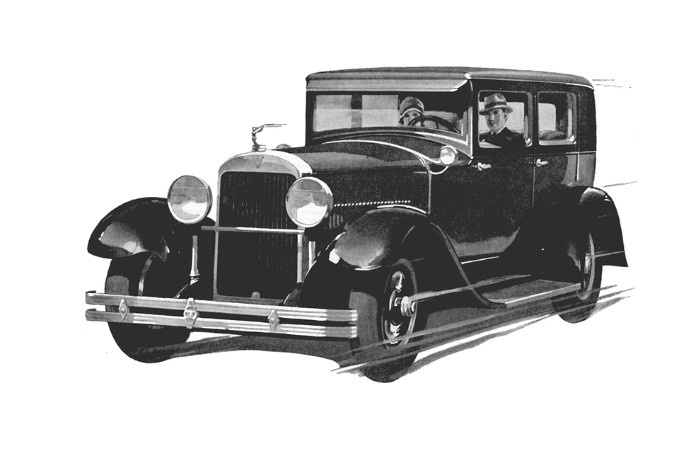 Old Black Car Drawing