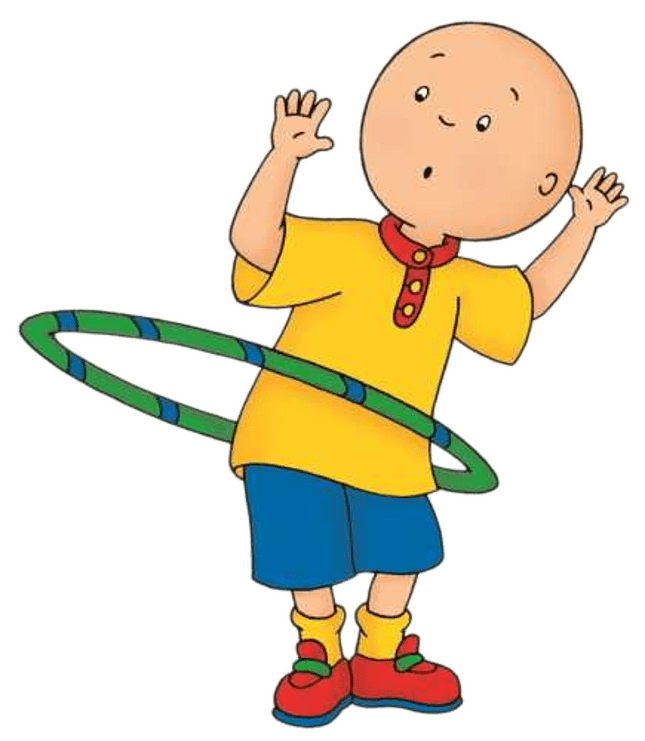 Caillou Playing With the Hula Hoop