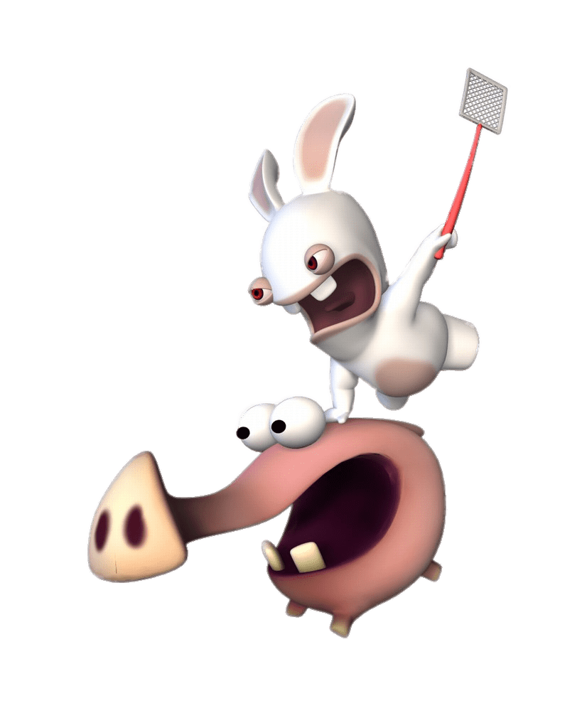 Rabbid Riding A Pig