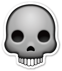 Skull Emoji Sticker