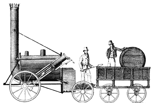 Stephenson's Rocket Steam Train