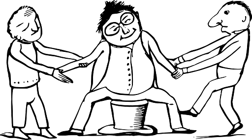 Edward Lear Drawing Man Sitting on High Hat