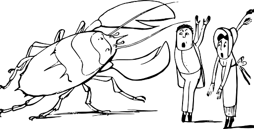 Edward Lear Drawing Lobster Attack