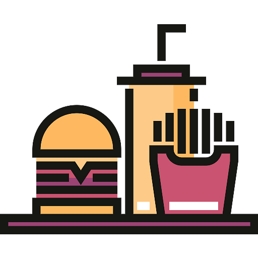 Burger, Fries And Soda Icon