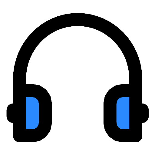 Headphones Blue Icon