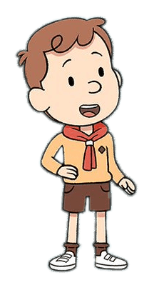 Hilda Character Trevor Smiling