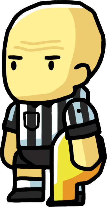 Scribblenauts Referee Holding Whistle