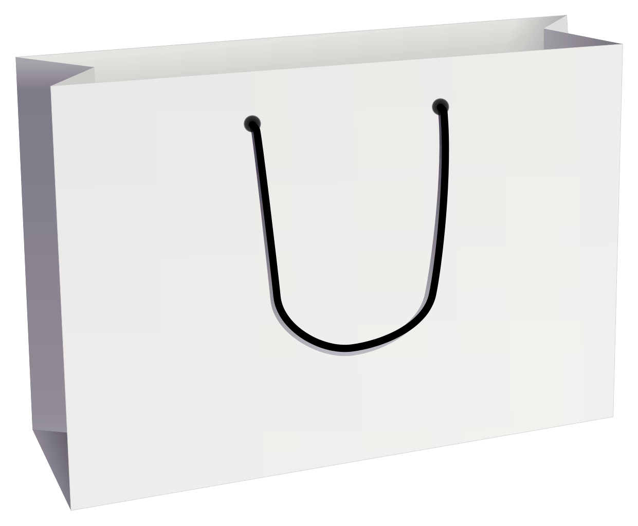 Plain White Shopping Bag
