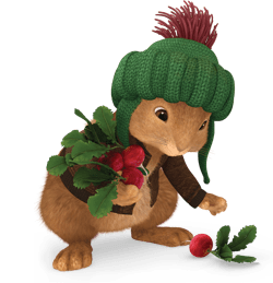 Benjamin Bunny Collecting Radishes