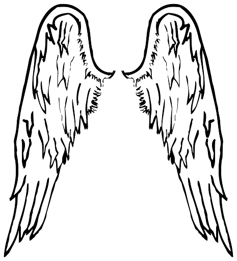 Medieval Image of Angel Wings