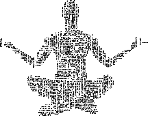 Abstract Yoga Position