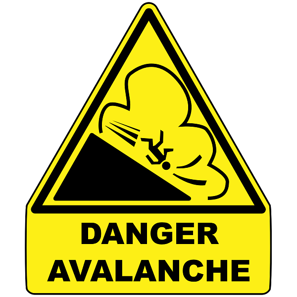 Avalanche Warning Sign