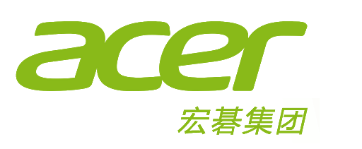 Acer logo and Chinese slogan