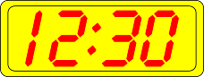 Digital Clock 12:30