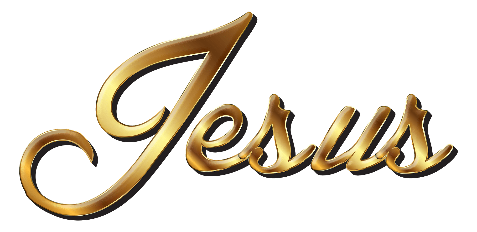 Jesus Golden Letters