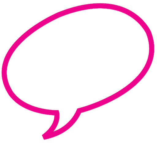 Transparent Pink Speech Bubble