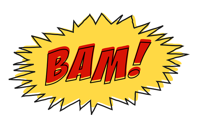 Bam! Comic Speech Bubble